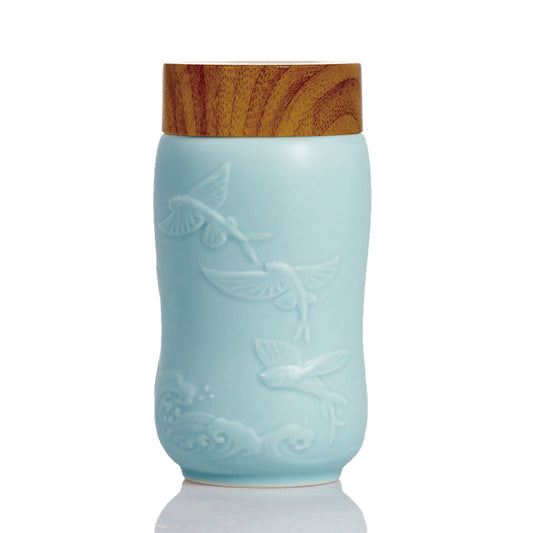 The Joy of Fish Travel Mug ( Single Wall )-0