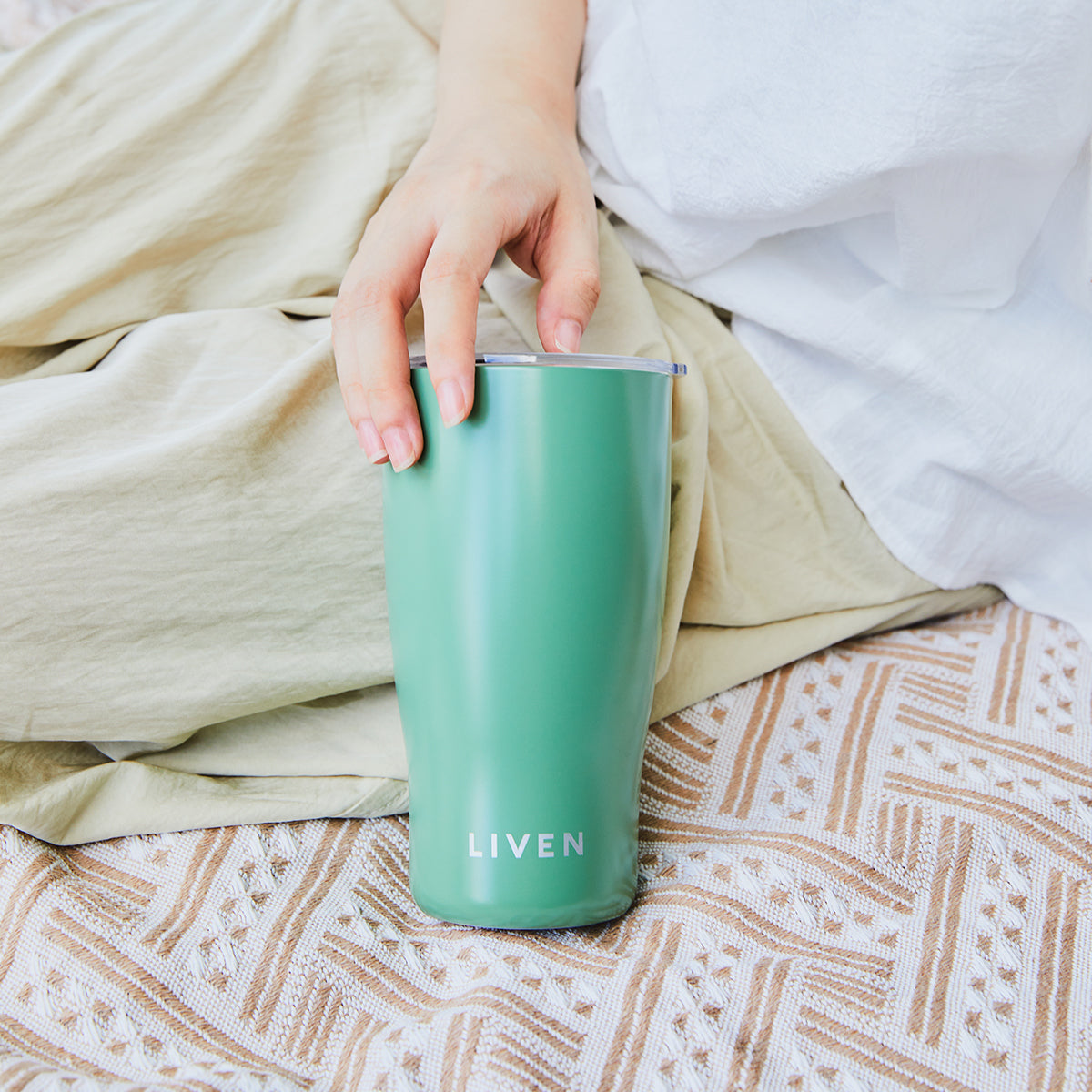 Liven Glow™ Ceramic-Coated Stainless Steel Tumbler 19 oz-4