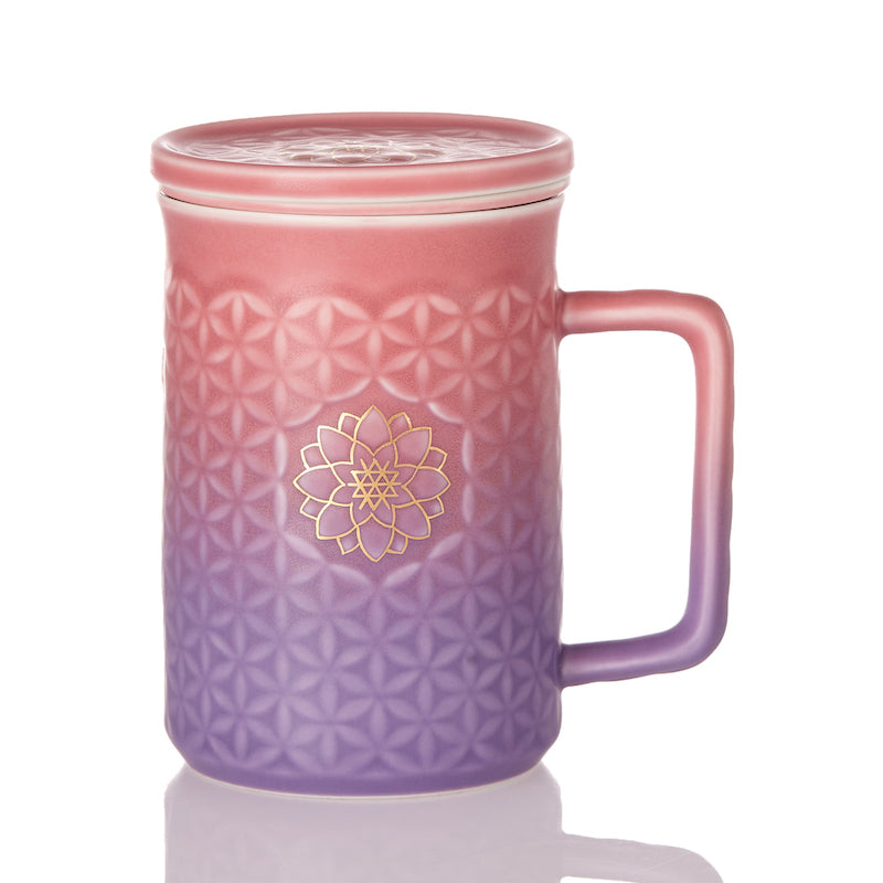 Flower of Life 3-in-1 Tea Mug with Infuser-0