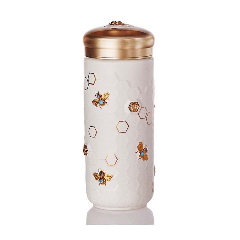 Honey Bee Travel Mug with Crystals-4