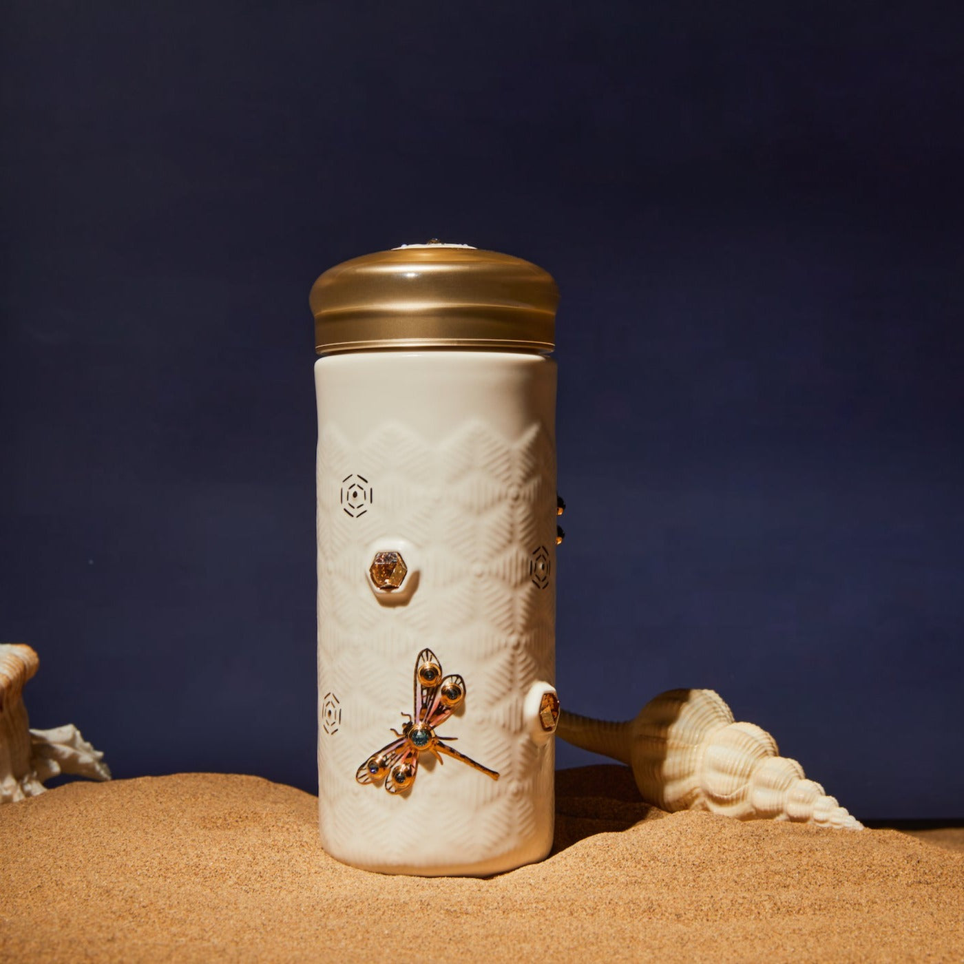 Dragonfly Serenity Travel Mug with Crystals-4