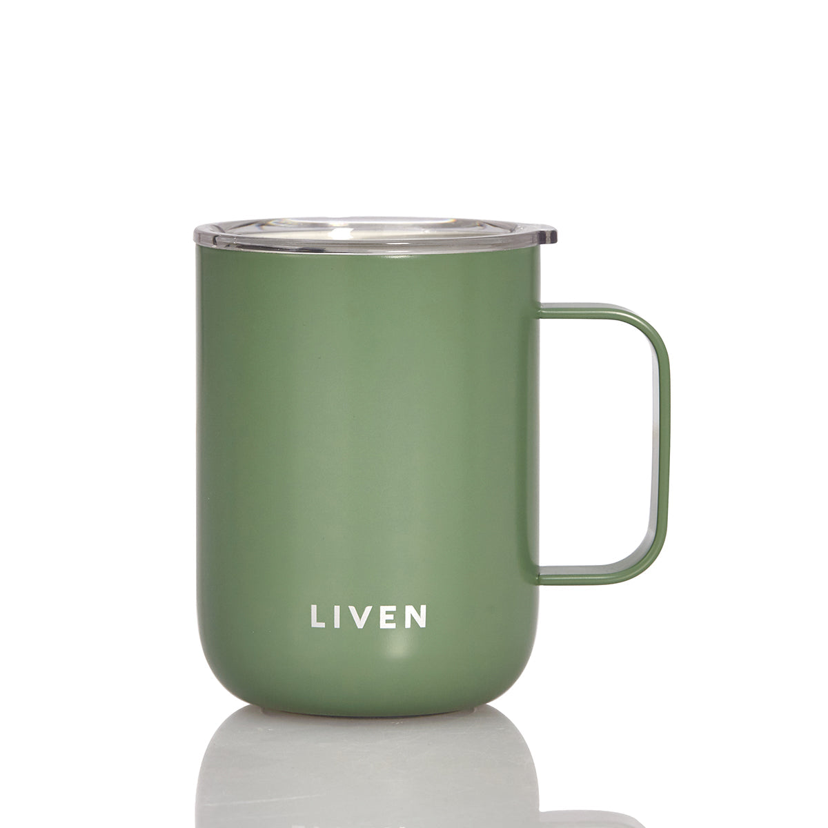 Liven Glow™ Ceramic-Coated  Stainless Steel Camp Mug 16 oz-1