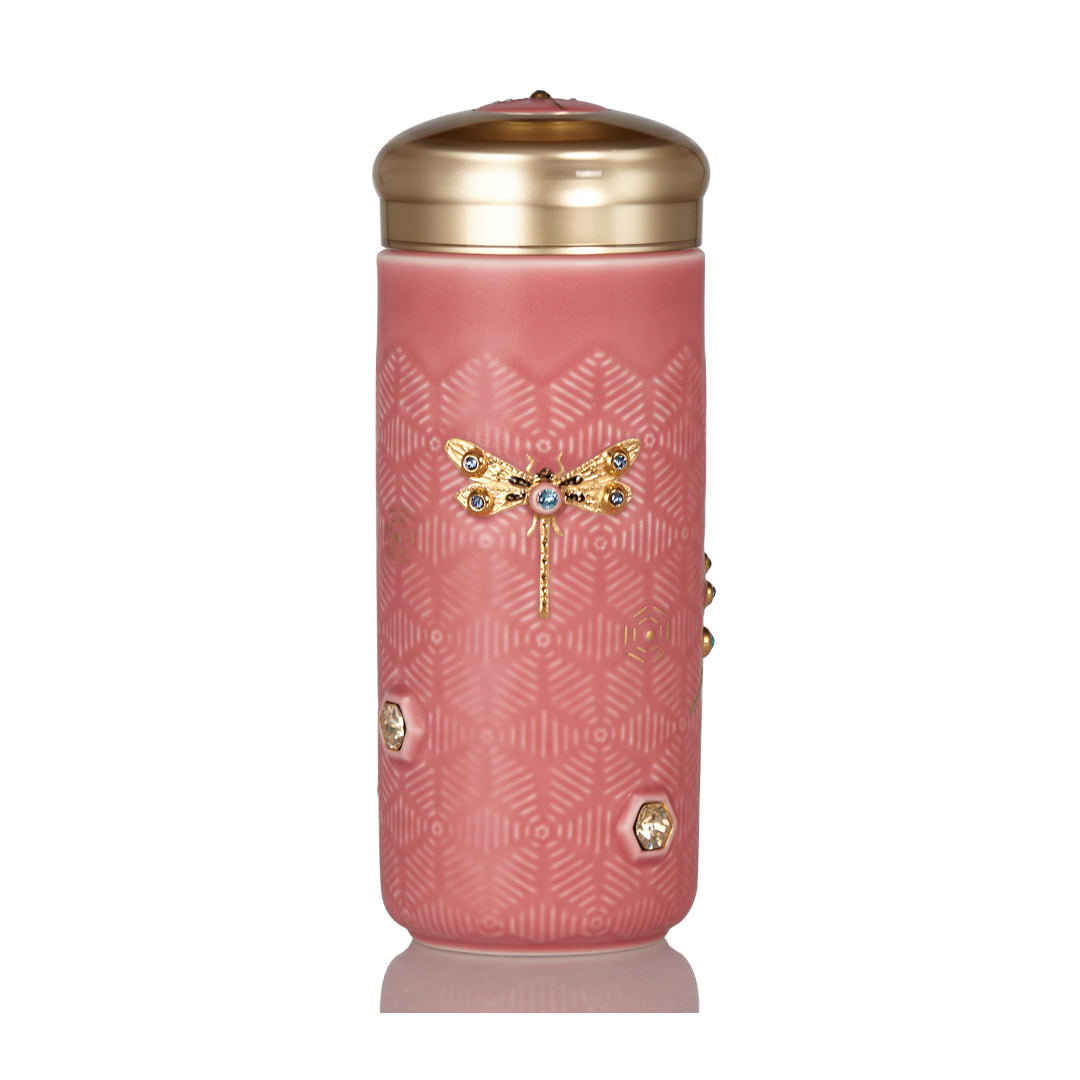 Dragonfly Serenity Travel Mug with Crystals-2