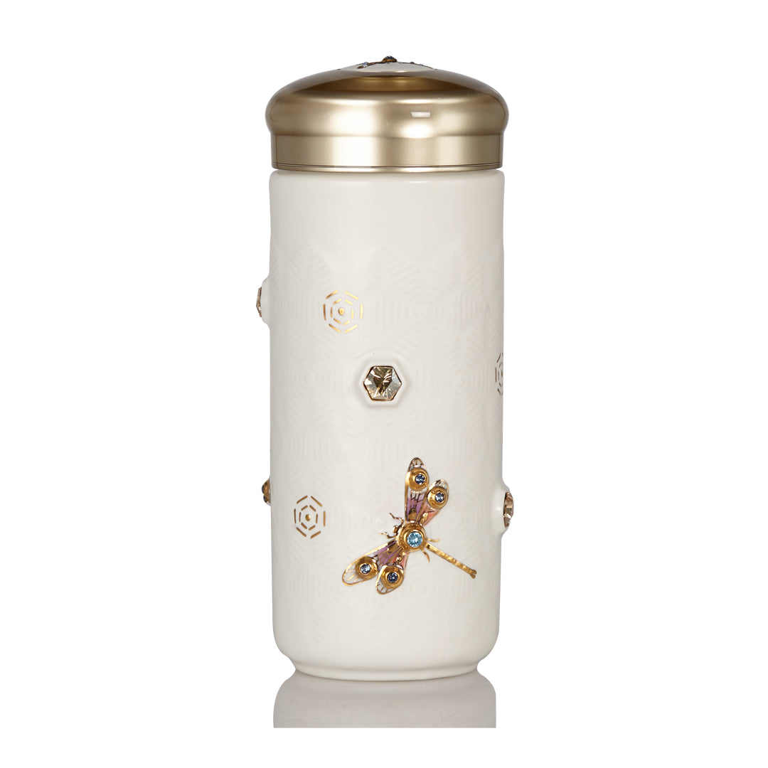 Dragonfly Serenity Travel Mug with Crystals-0