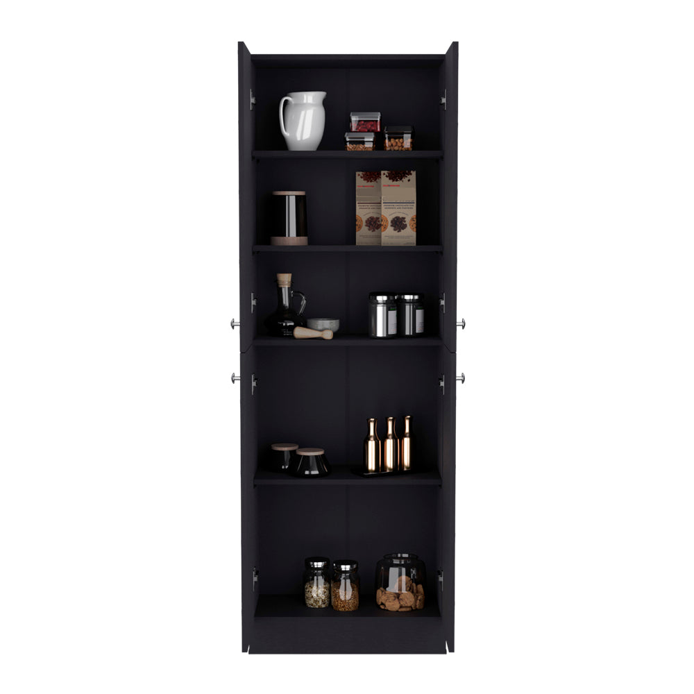 Pantry Cabinet Coahoma, Kitchen, Black-4