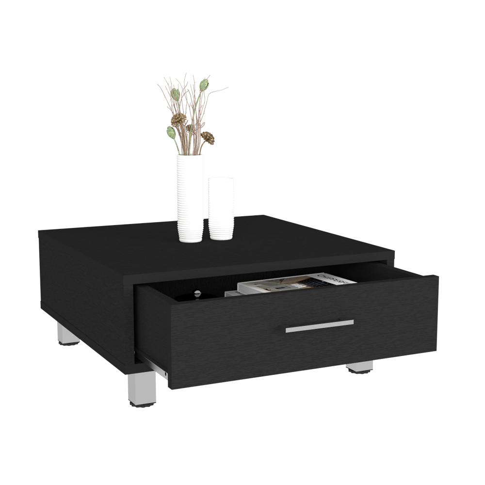 Coffee Table Albuquerque, One Drawer, Black Wengue Finish-3