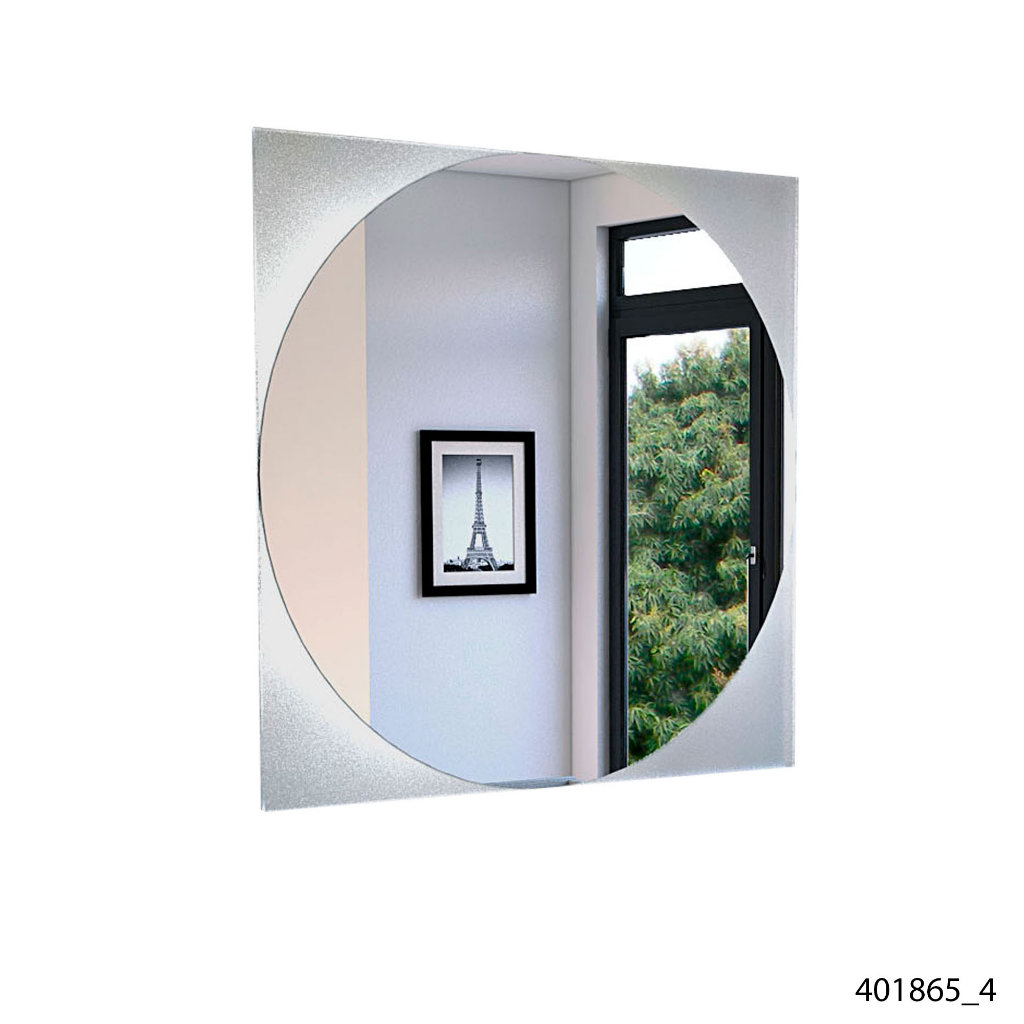 Mirror Mundip, With Sandblasting Borders, Square Shape-2