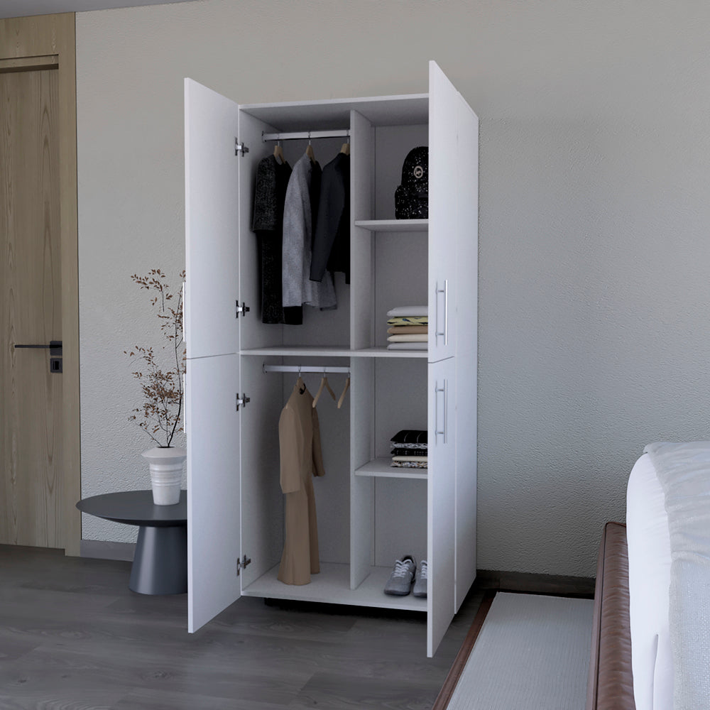 Armoire Moscow, Bedroom, White-3