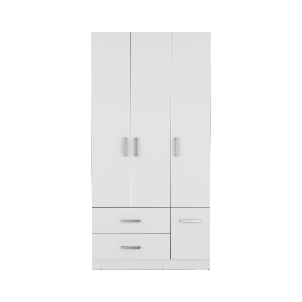 Four Door Armoire Crosby, Bedroom, White-1