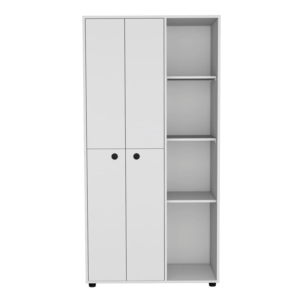 Armoire Boise, 2-Door, 3 Shelves, White Finish-4