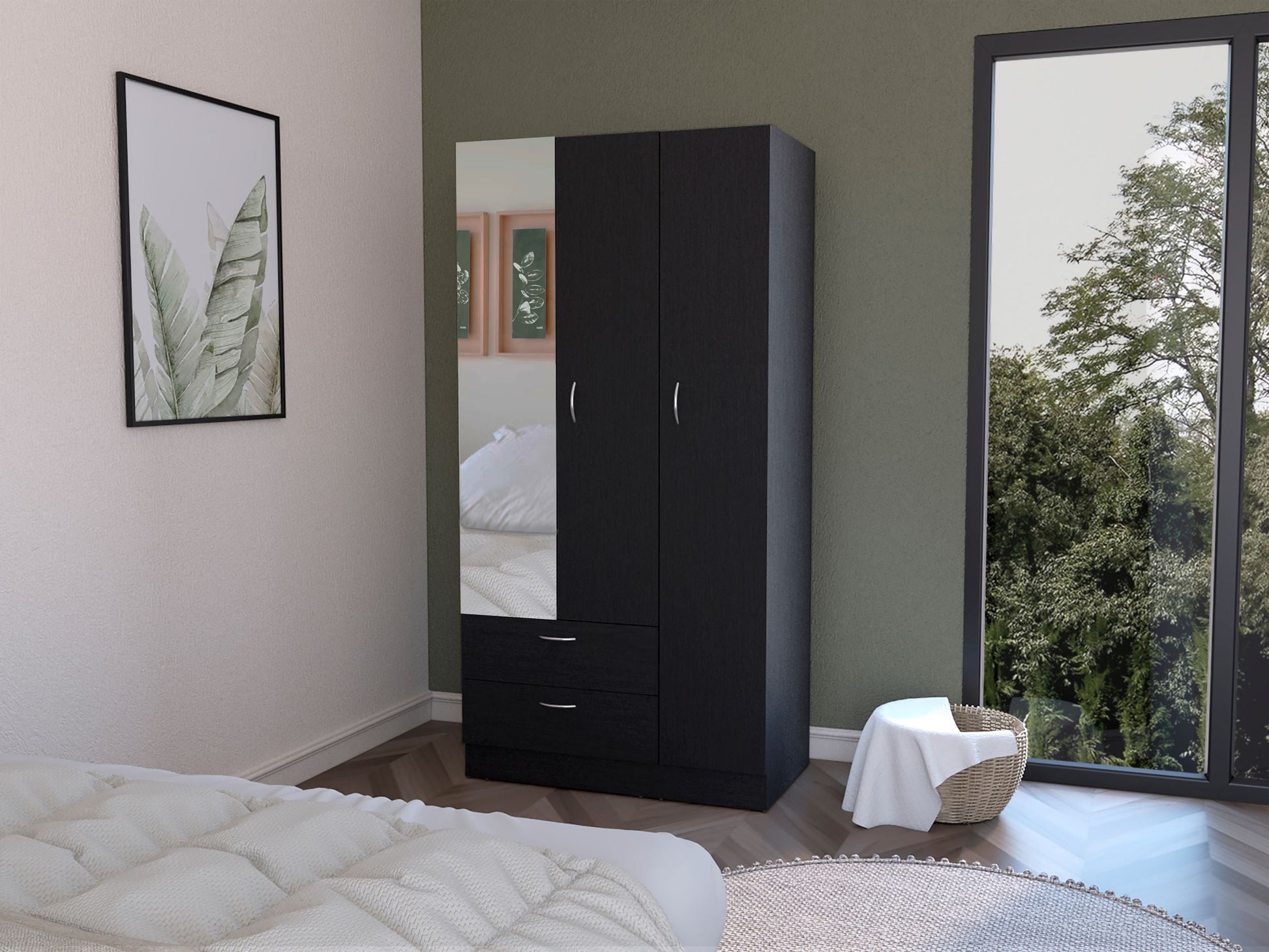 Armoire Haddam, Bedroom, Black-0