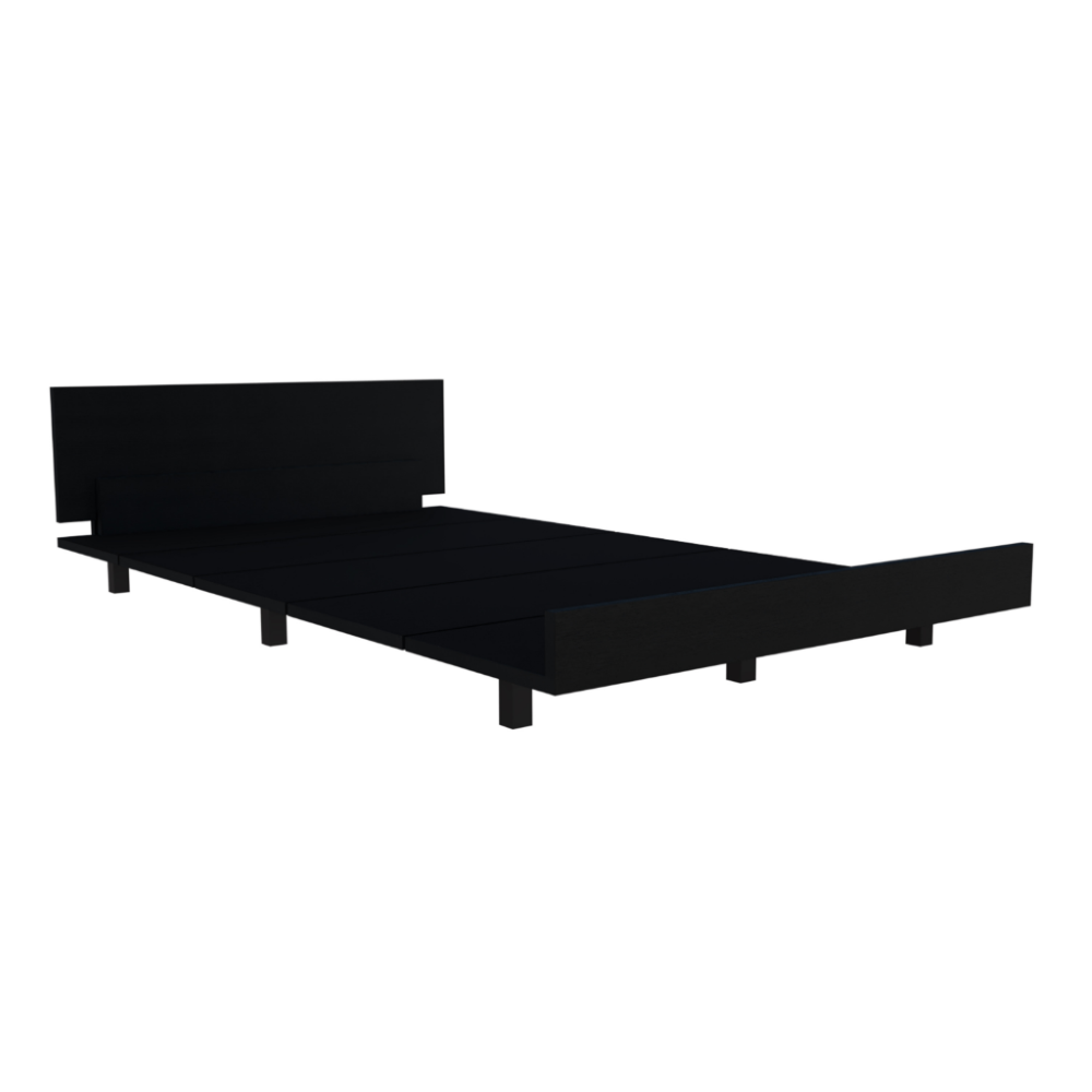 Twin Bed Base Cervants, Frame, Black Wengue Finish-4