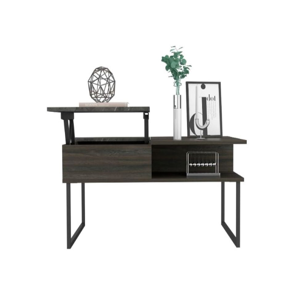 Lift Top Coffee Table Juvve, One Shelf, Carbon Espresso / Onyx Finish-2