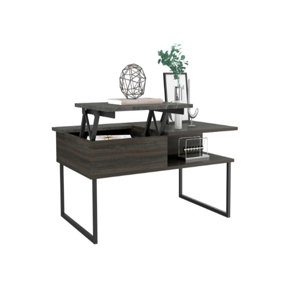 Lift Top Coffee Table Juvve, One Shelf, Carbon Espresso / Onyx Finish-4