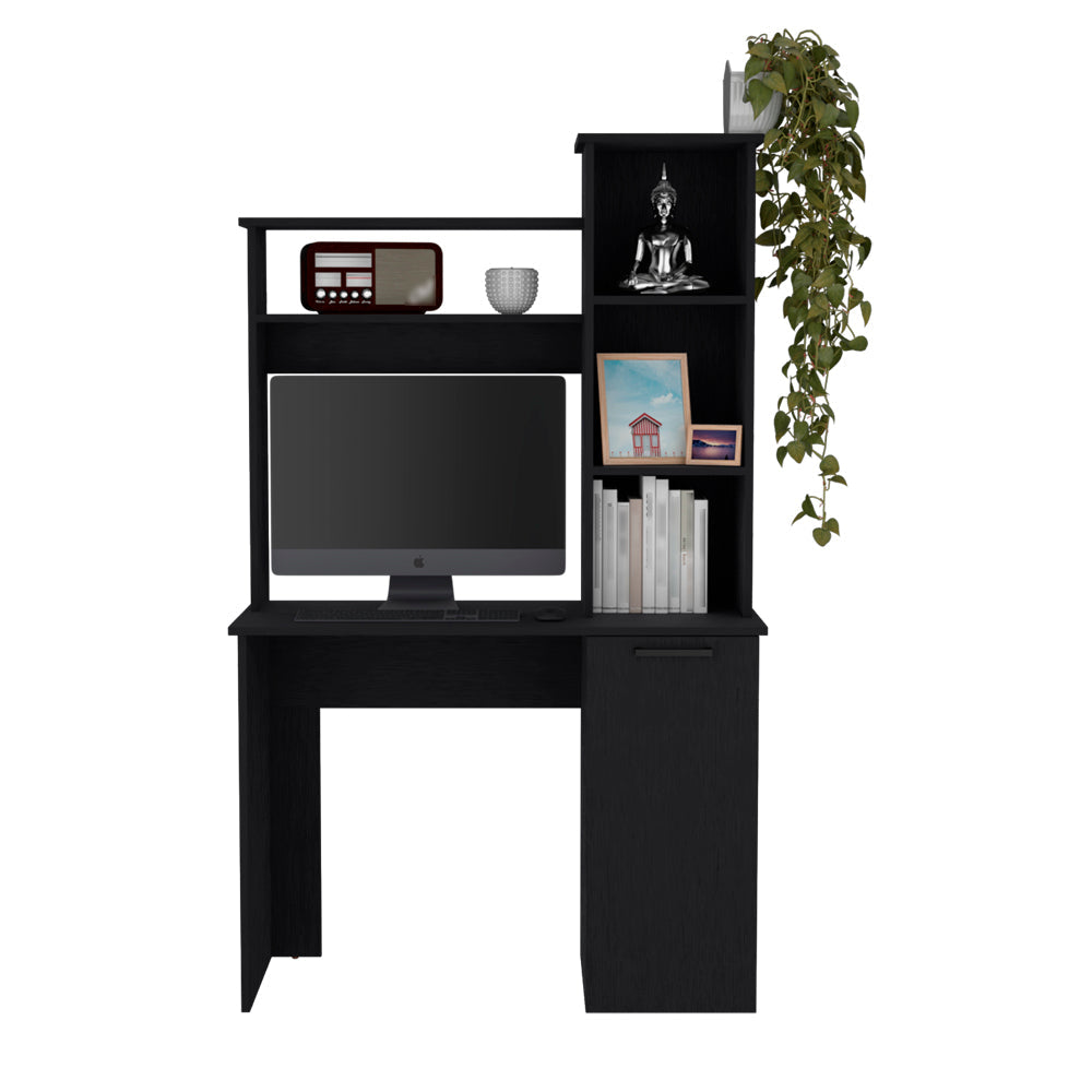 Computer Desk Dumas, Hutch, Multi Storage, Black Wengue Finish-2