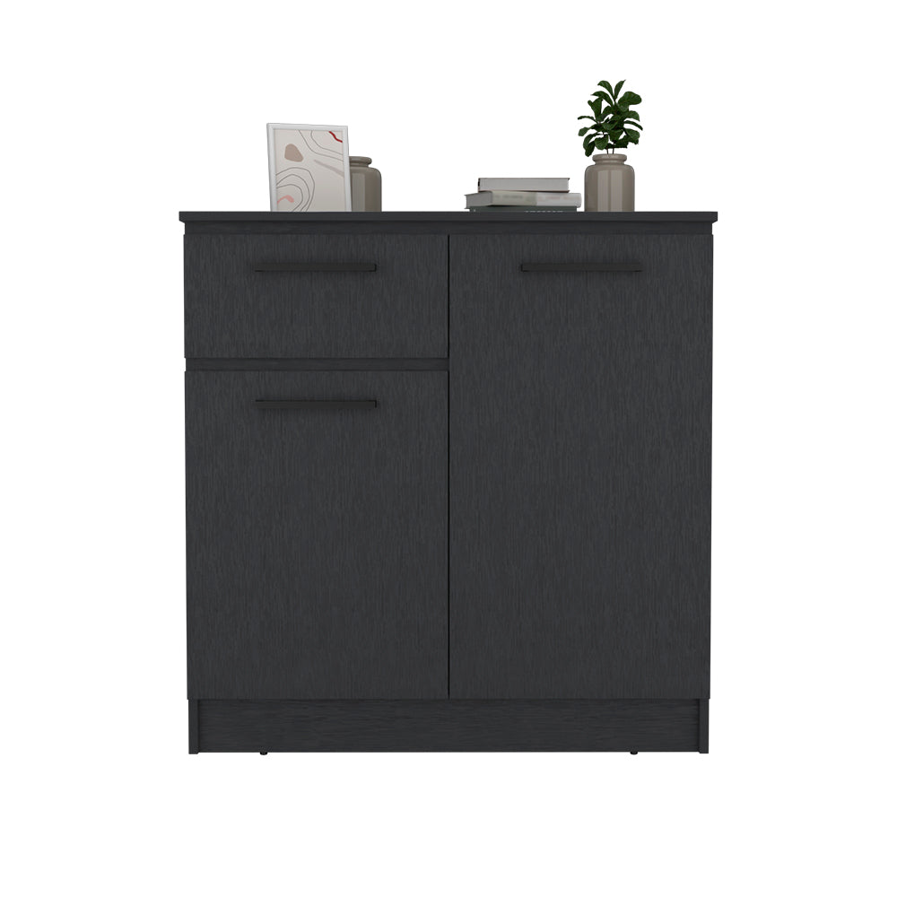 Multi-Functional Dresser Carlin, Top Surface as TV Stand, Black Wengue Finish-2