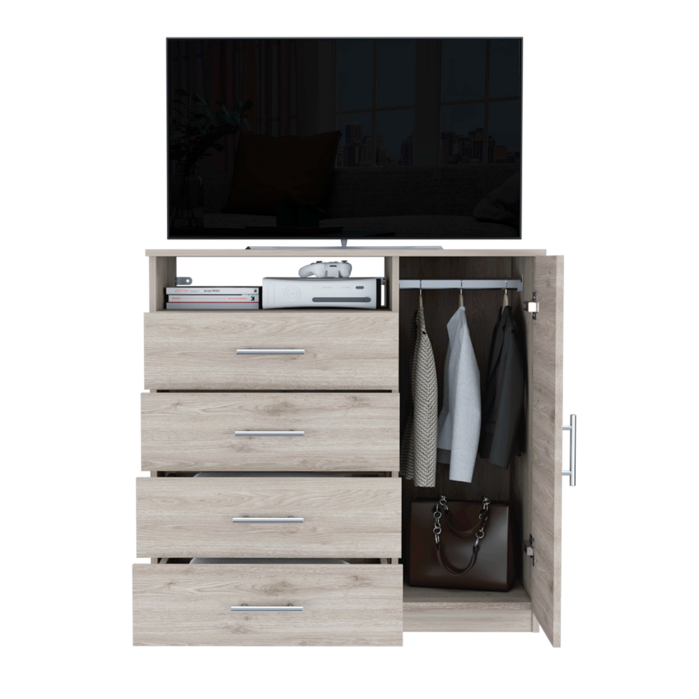 Dresser Beaufort, Four drawers, Light Gray Finish-1