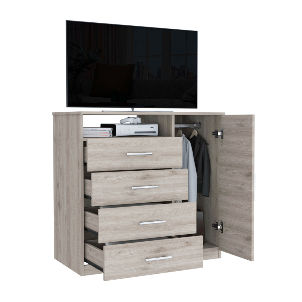 Dresser Beaufort, Four drawers, Light Gray Finish-4