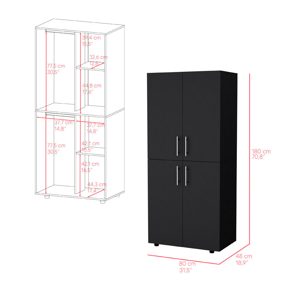 Armoire Moscow, Bedroom, Black-2