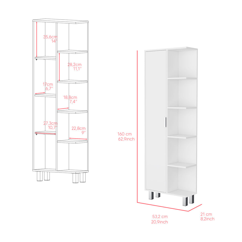 Linen Cabinet Sandy, Bathroom, White-2