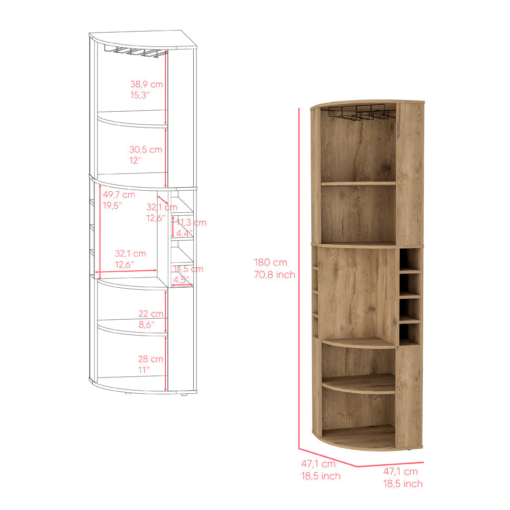 Bar Cabinet Jansen, Living Room, Macadamia-2