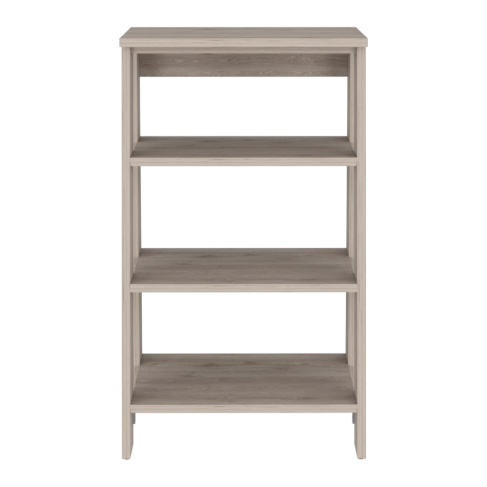 Linen Cabinet Jenne, Four Open Shelves, Light Gray Finish-2