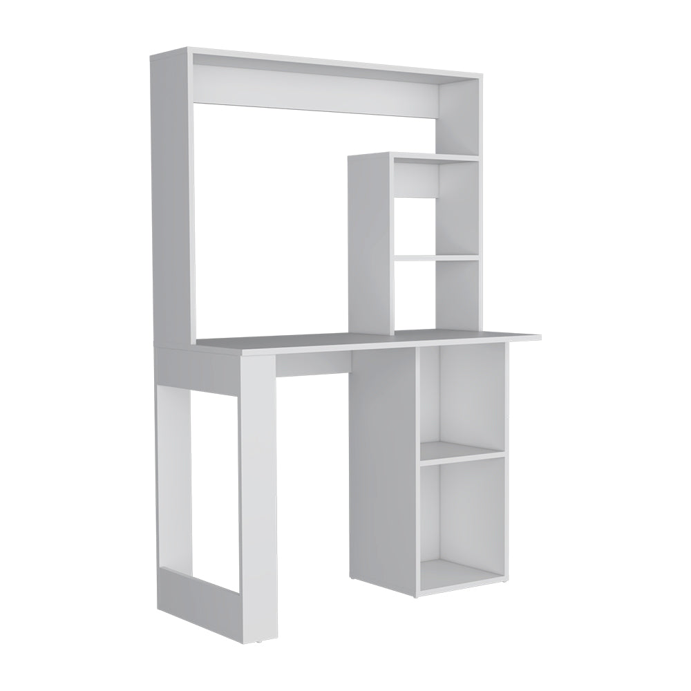 Desk Ryndon, Hutch, White Finish-4