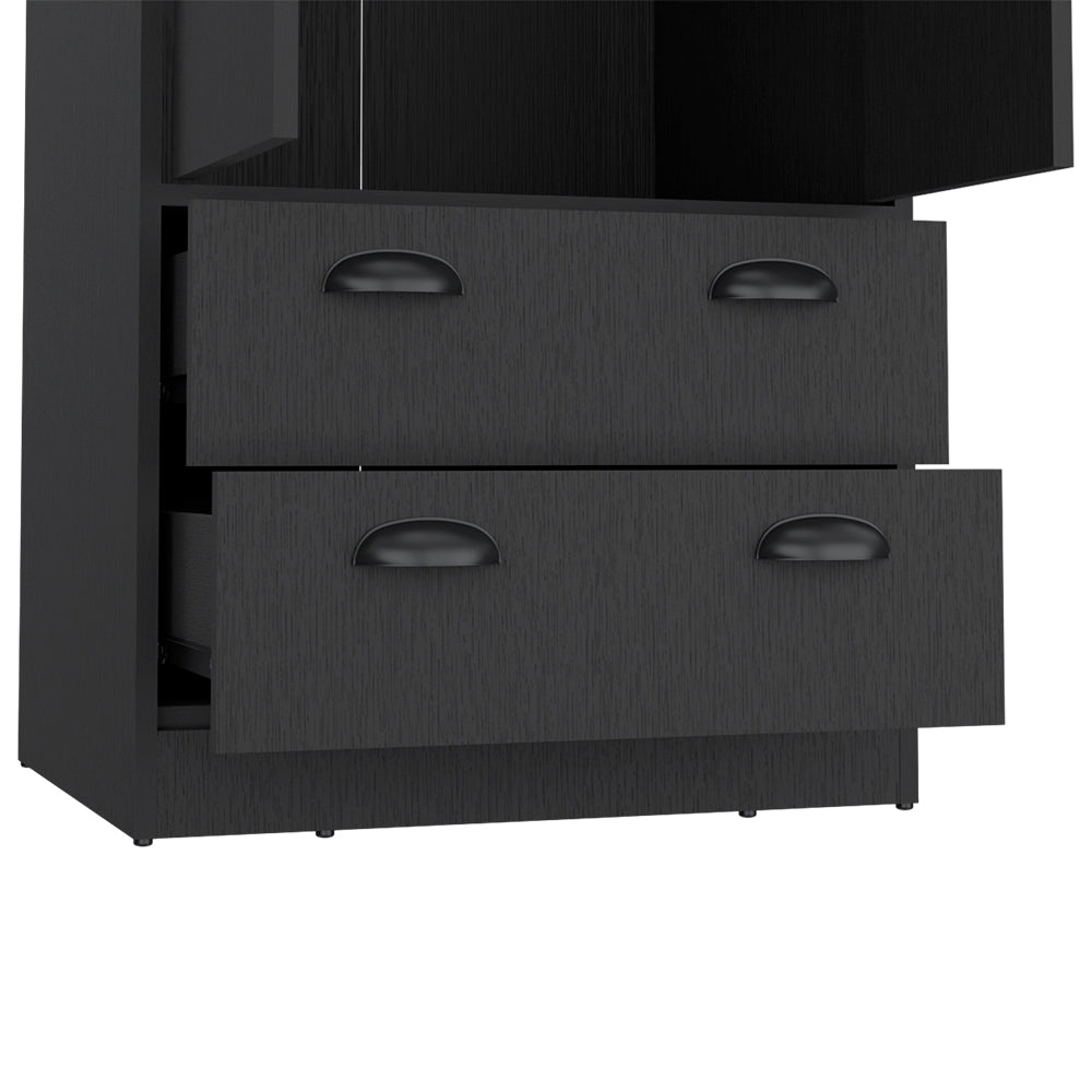 Armoire Hobbs, Black Wengue Finish-4