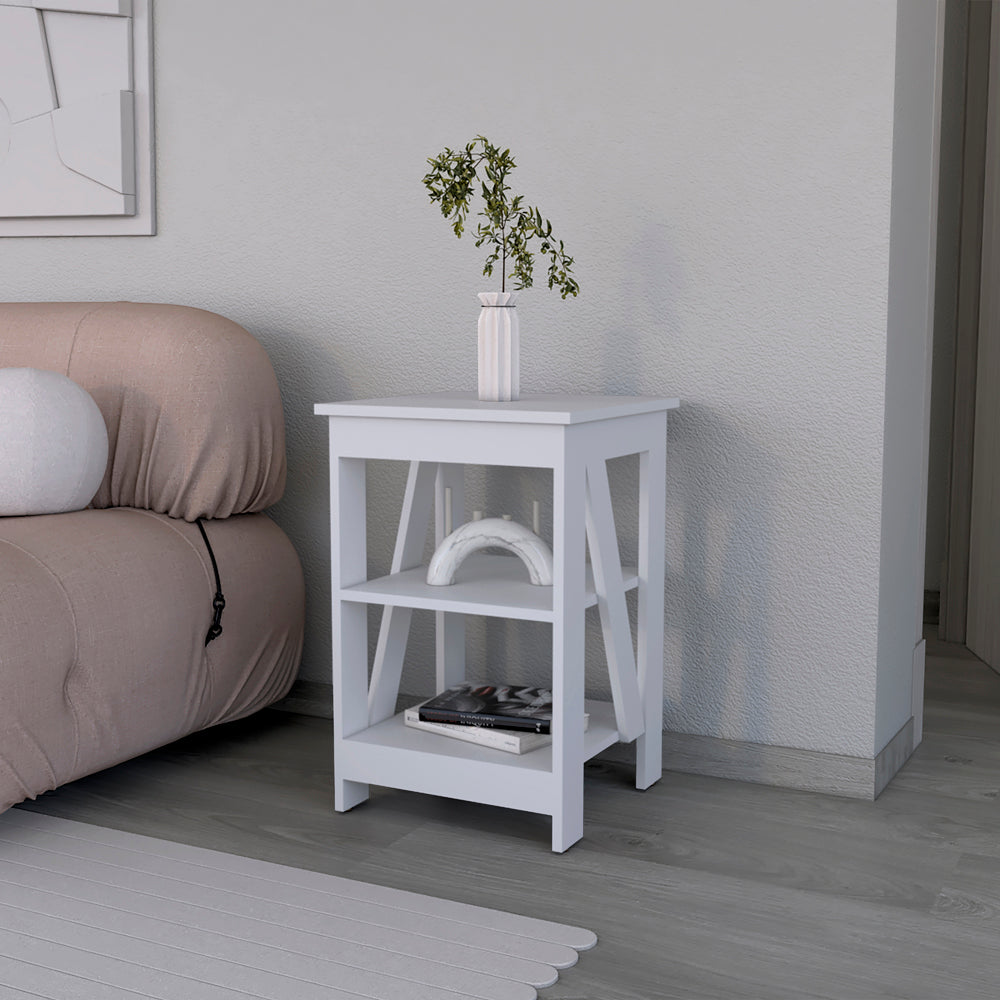 Side Table Rossville, Living Room, White-0