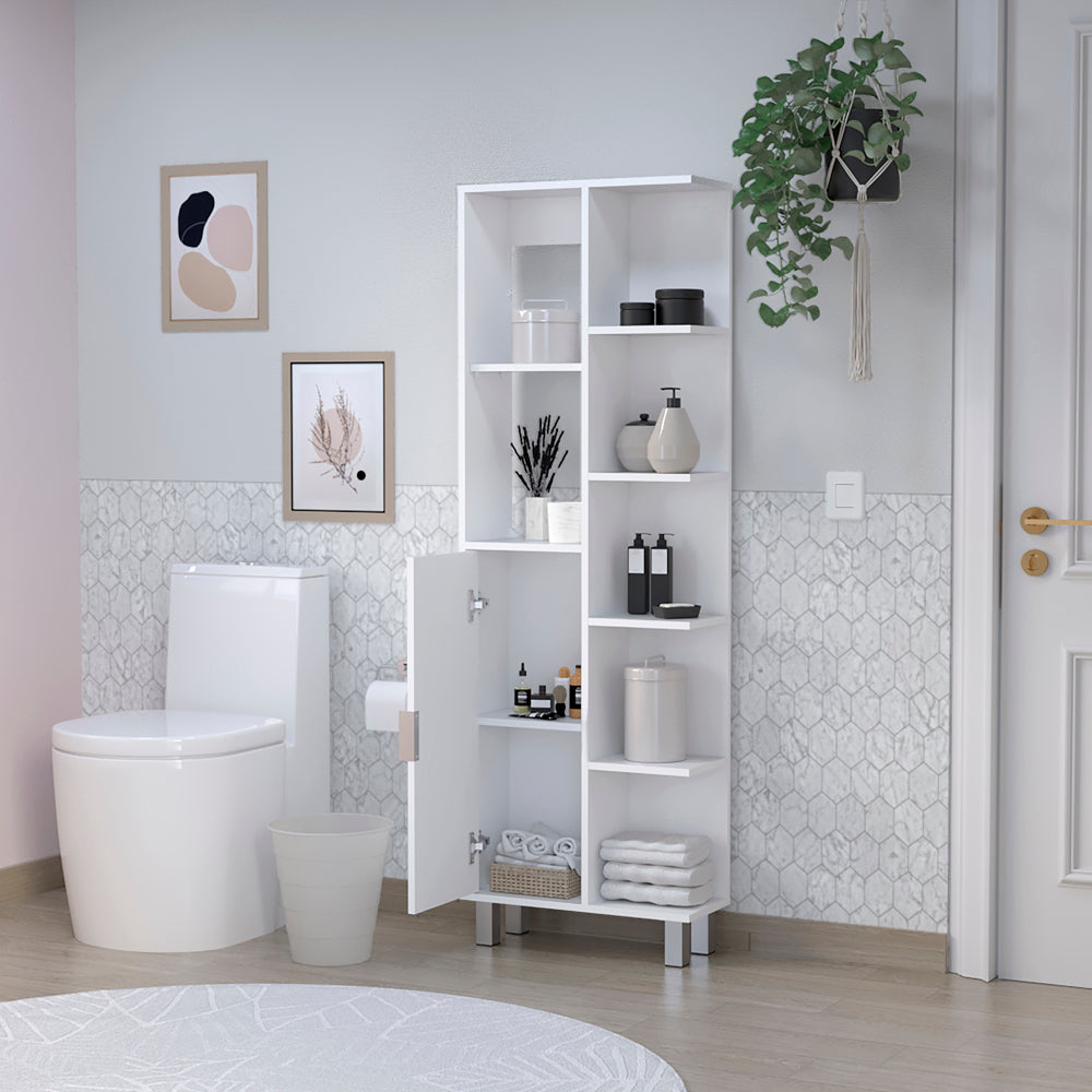 Linen Cabinet Derby, Bathroom, White-3