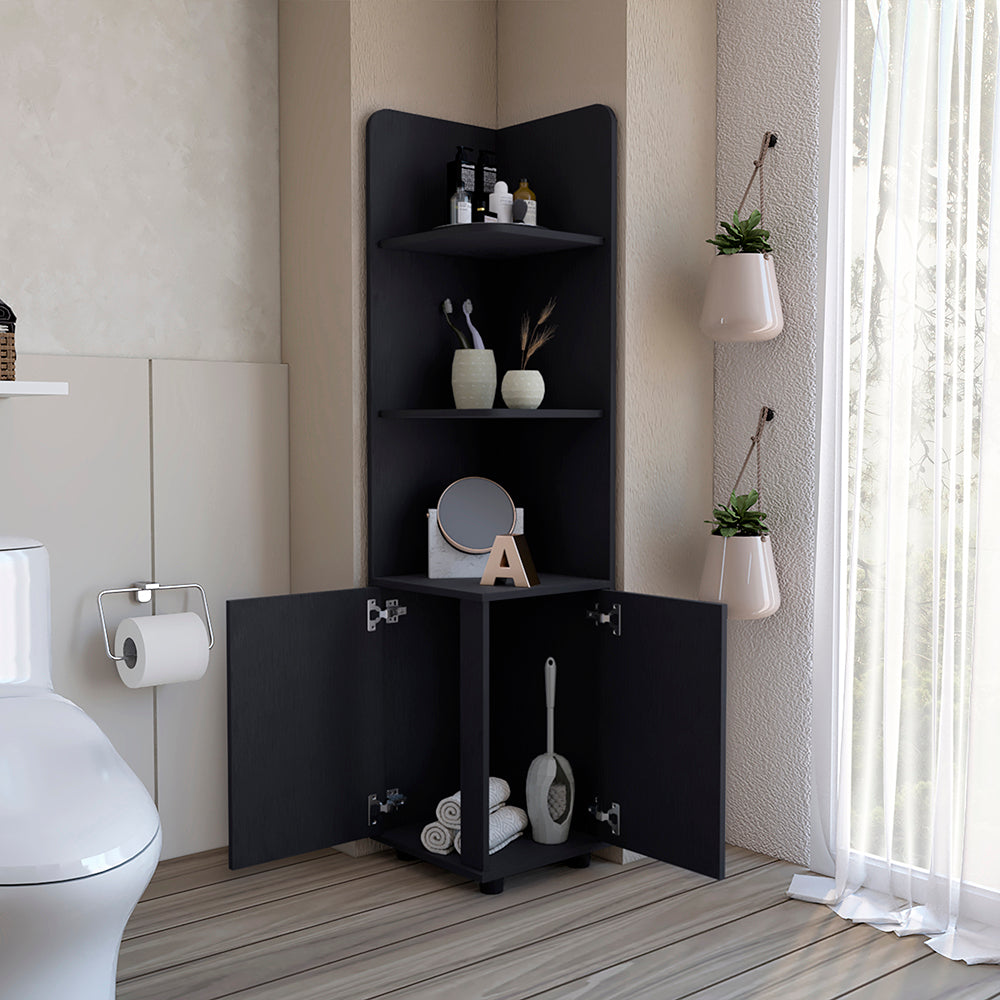 Freestanding Cabinet Kairatu , Bathroom, Black-1