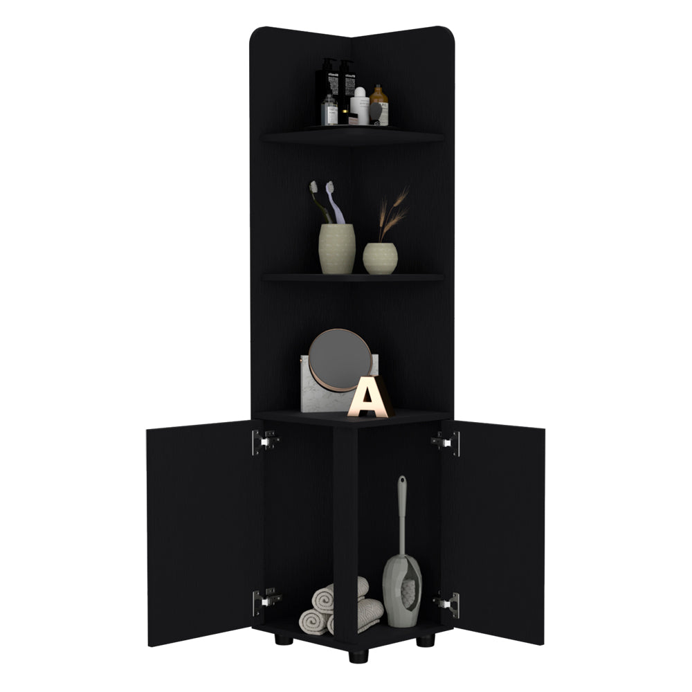 Freestanding Cabinet Kairatu , Bathroom, Black-3