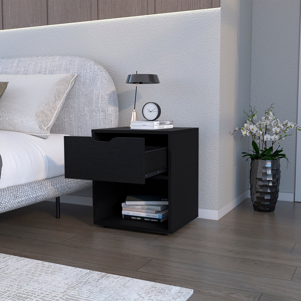 Nightstand Altheimer, Bedroom, Black-3