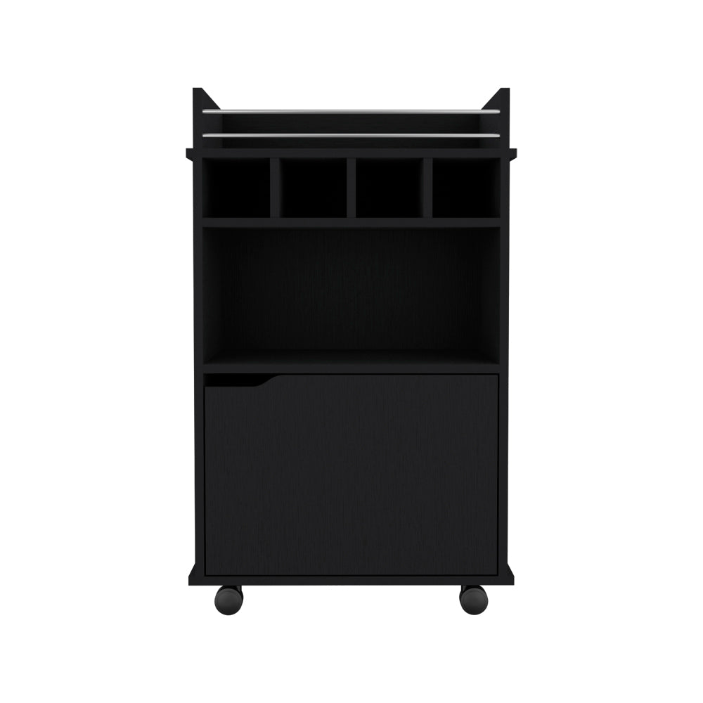 Bar Cart Kinsley, Living Room, Black-1