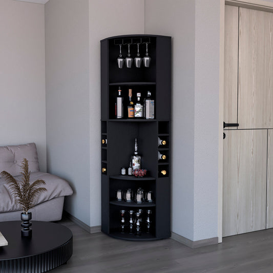 Bar Cabinet Jansen, Living Room, Black-0