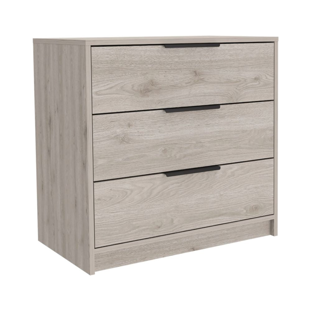 3 Drawers Dresser Maryland, Superior Top, Light Gray Finish-4