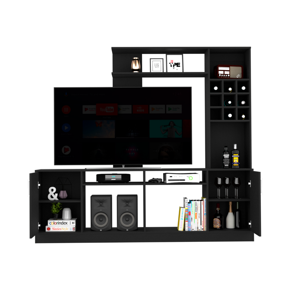 Entertainment Center Modoc For TV´s up 78", Black Wengue Finish-2