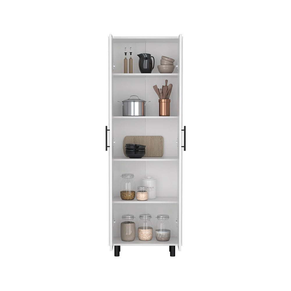 Multistorage Manacor, Five Shelves, White Finish-2