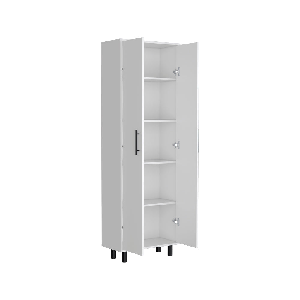 Multistorage Manacor, Five Shelves, White Finish-4