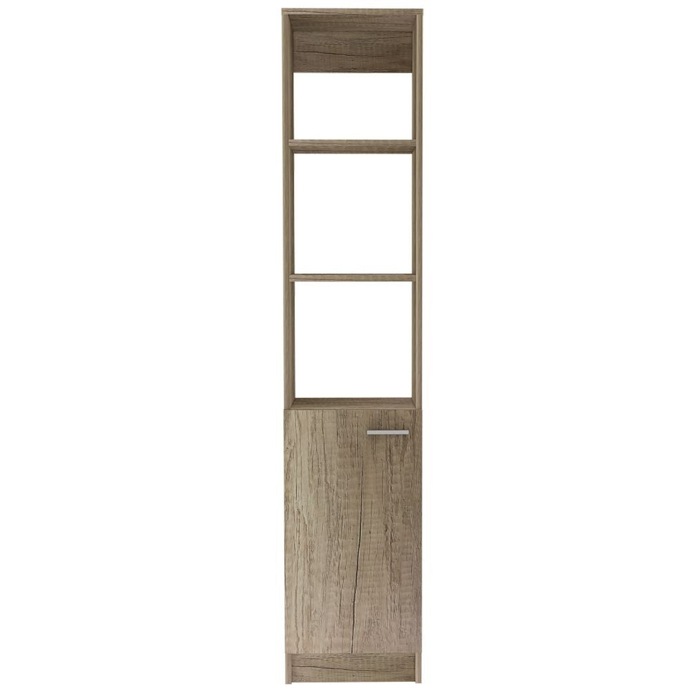 Linen Cabinet Emmett,Two Interior Shelves, Pine Finish-2