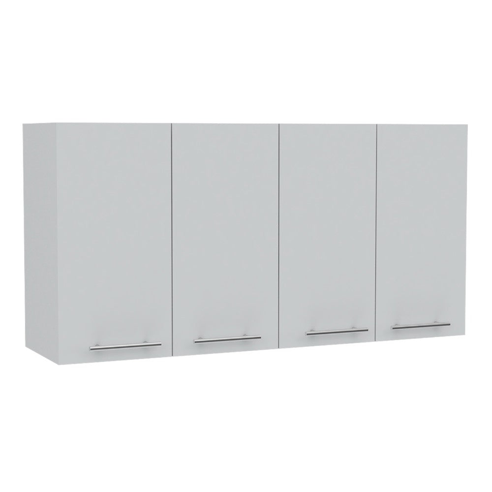 Kitchen Cabinet Durham, Four Doors, White Finish-3