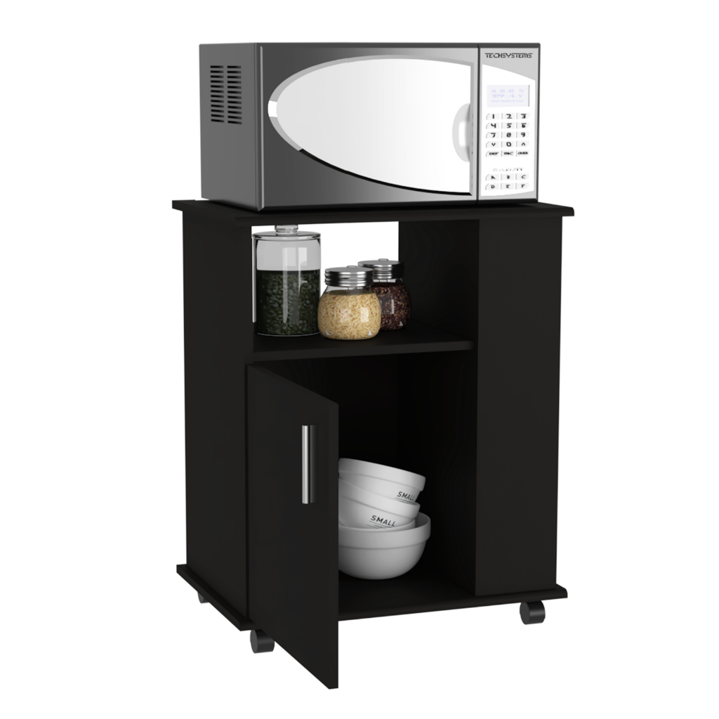 Lower Microwave Cabinet Kit, Black Wengue Finish-4