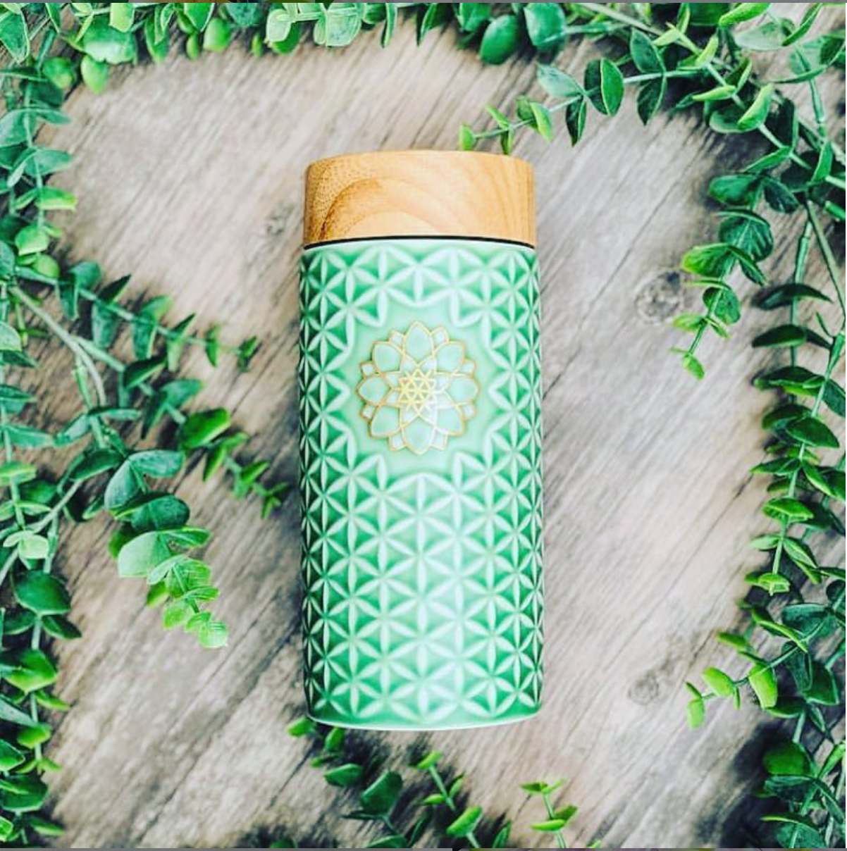 Flower of Life Travel Mug / Single Wall / 14 oz-4