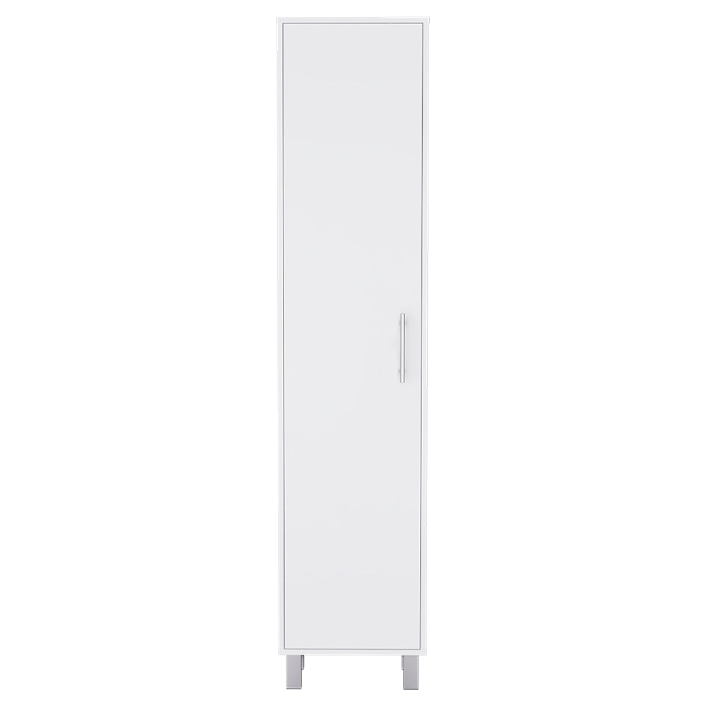 Storage Cabinet Buccan, Five Shelves, White Finish-3