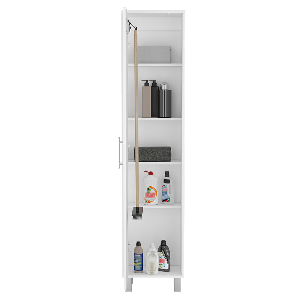 Storage Cabinet Buccan, Five Shelves, White Finish-2