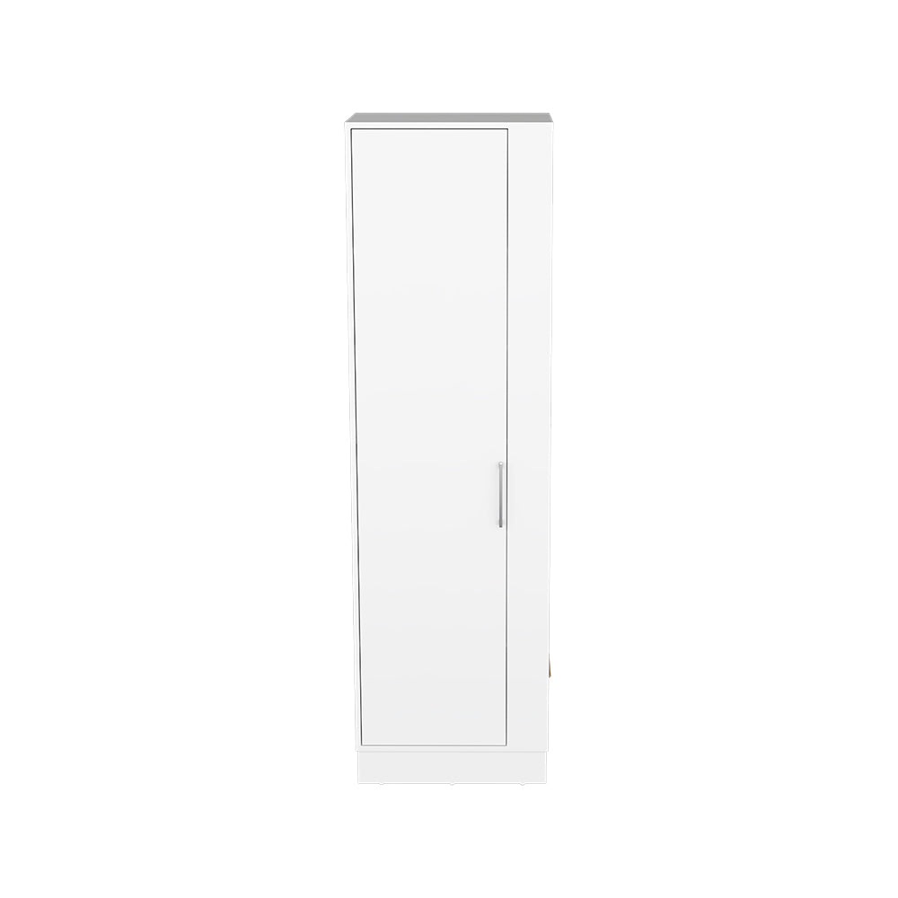 Storage Cabinet Manika, One Door and Shelves, White Finish-4