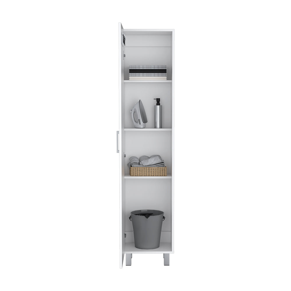 Storage Cabinet Molekeede, Four Shelves, White Finish-2