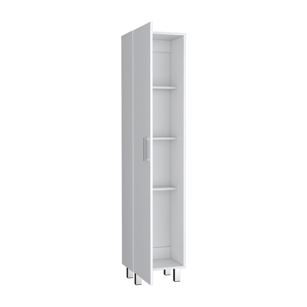 Storage Cabinet Molekeede, Four Shelves, White Finish-4