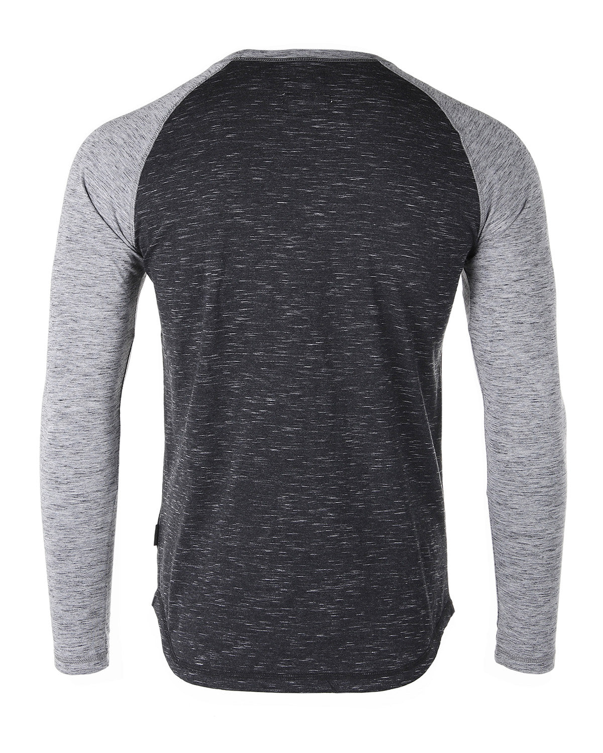 ZIMEGO Men Athletic Fit Baseball Retro Contrast Long Sleeve Raglan T-Shirt-2