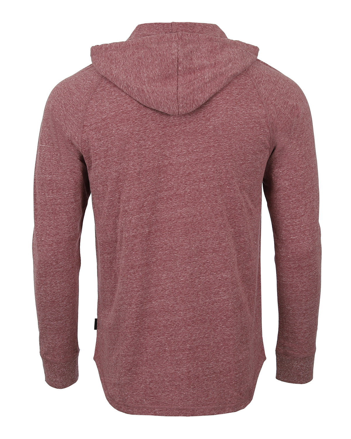 ZIMEGO Men's Long Sleeve Henley Raglan Hoodie with Kangaroo Pocket-2